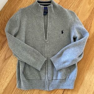 Polo zip cardigan
